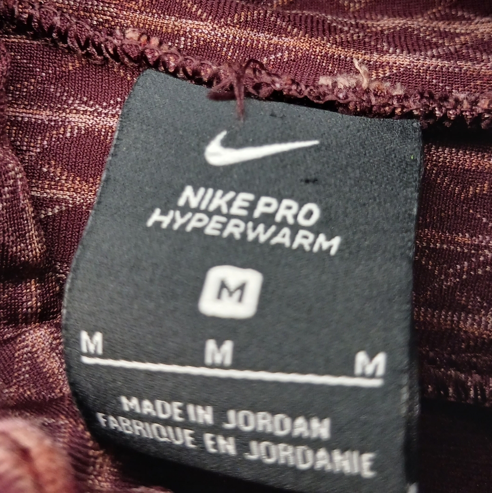 2 for $14 - Nike Maroon/Brown Turtle neck Long Sleeve Top Size Medium - Picture 3 of 3
